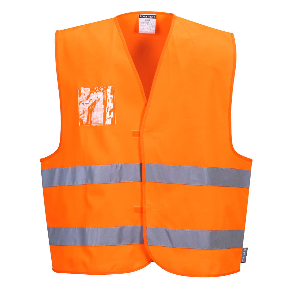 Hi Vis Long Sleeved Vest - Velcro