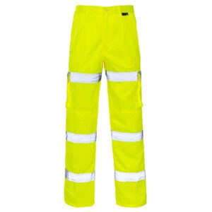 Hi Vis 3 Band Combat Trousers