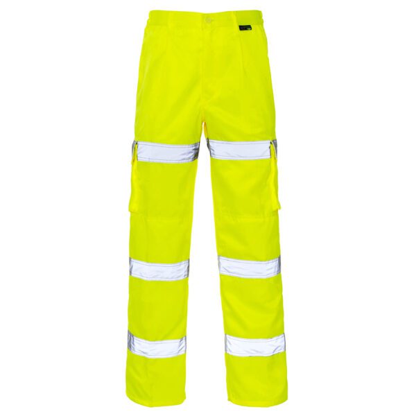 Hi Vis 3 Band Combat Trousers