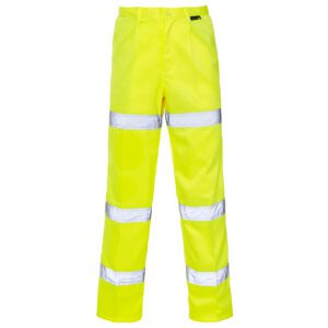 Hi Vis 3 Band Polycotton Trousers
