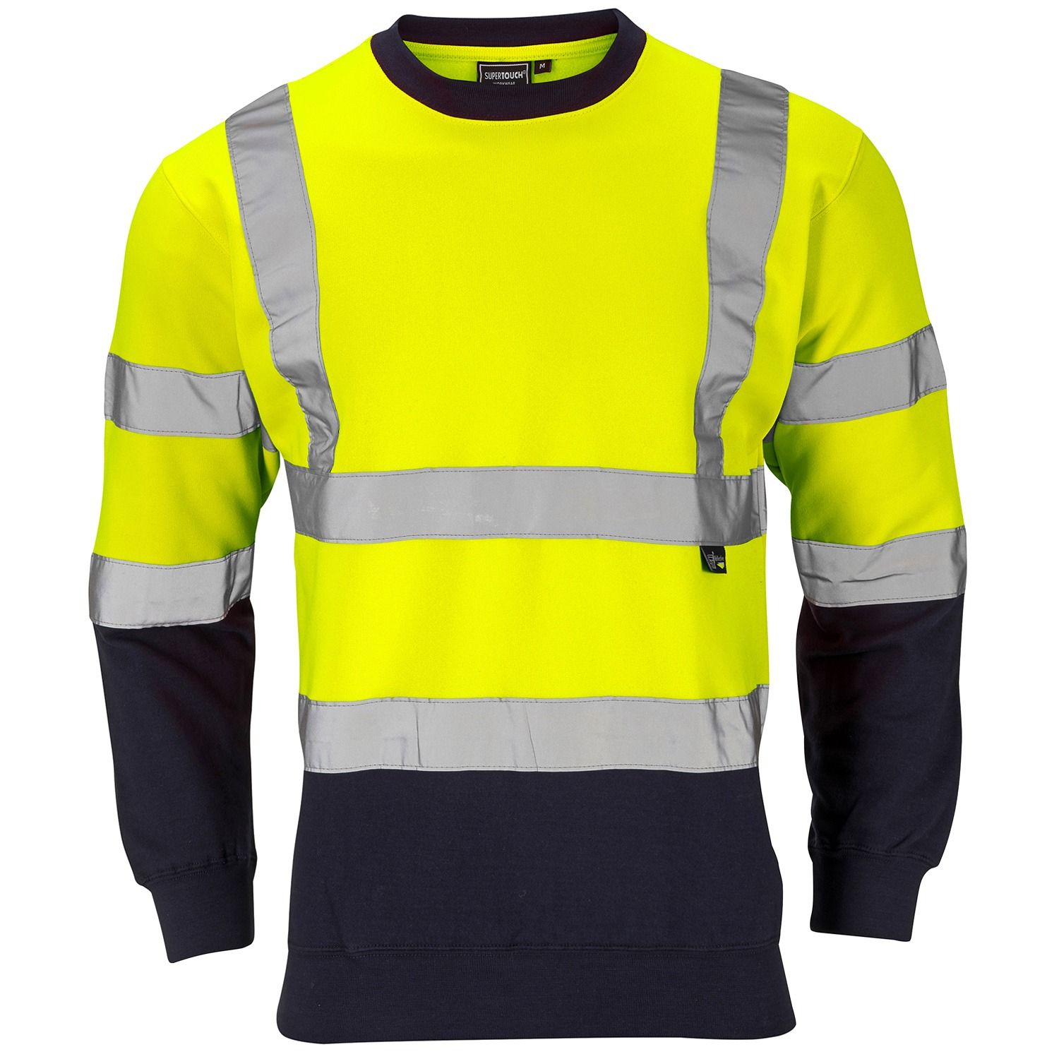 Supertouch Hi Vis Tone Yellow Sweatshirt Healthy Bean Ltd