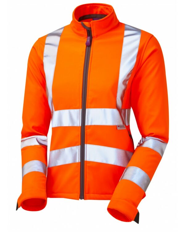 ladies softshell hi vis jacket