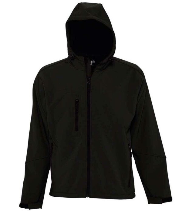 sol's replay hooded softshell jacket