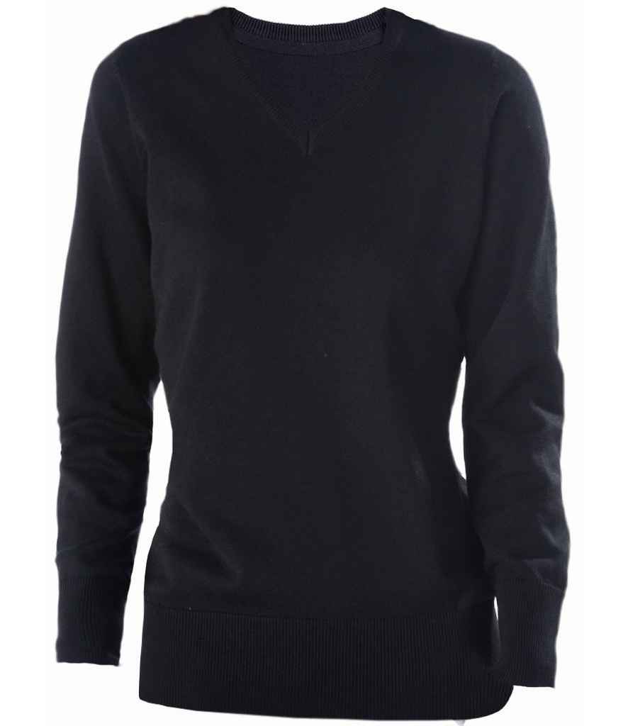 Kariban Ladies Cotton Acrylic V Neck Sweater | Healthy Bean