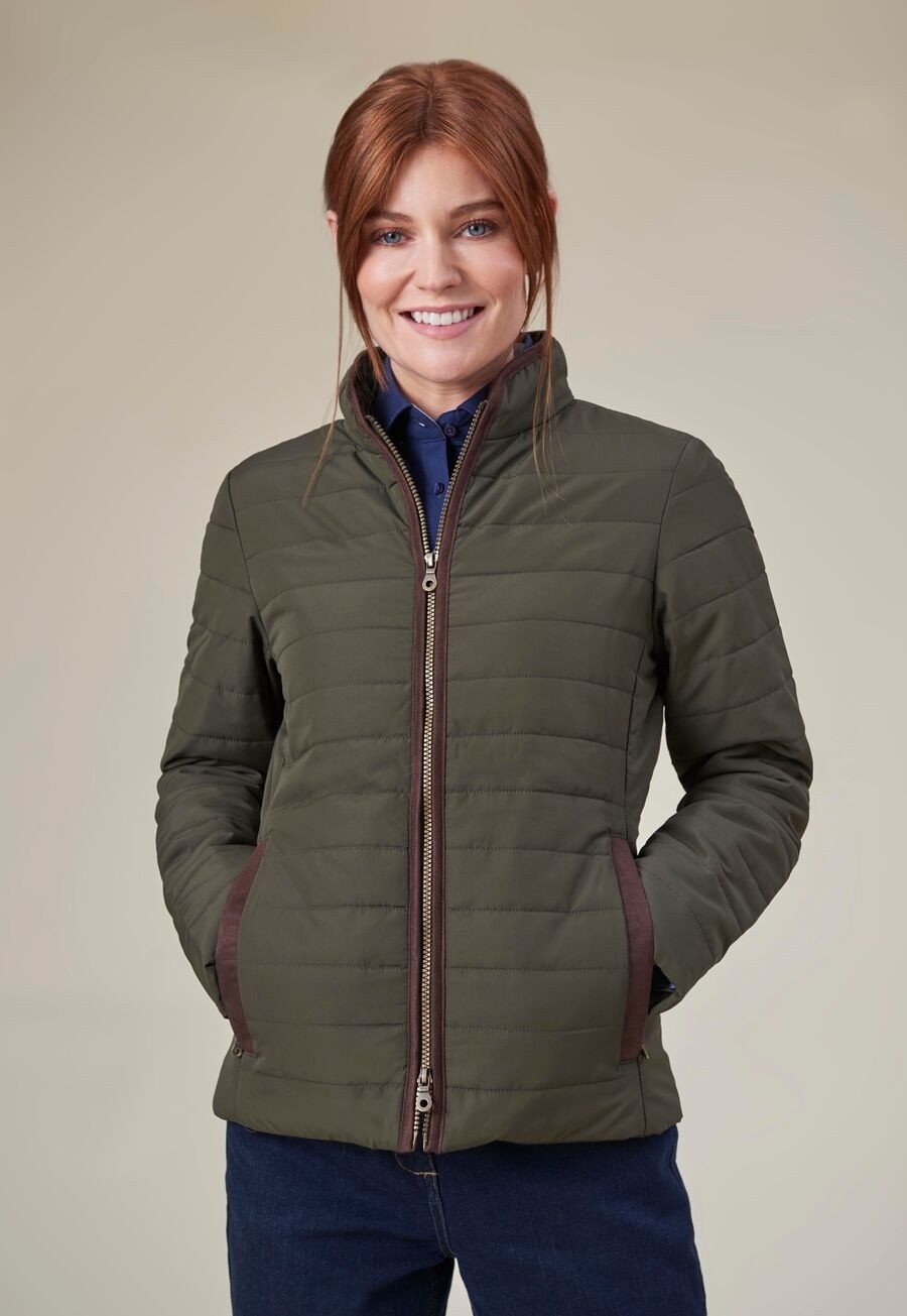 tangerine womens activewear jacket Half Zip Mint Green Striped Size Hooded  Large