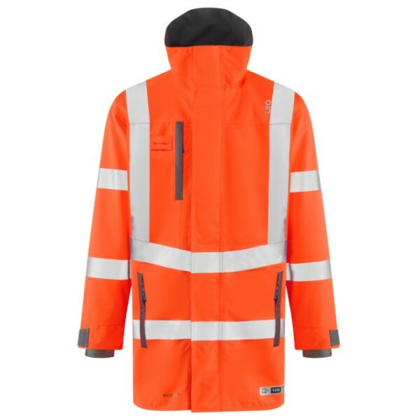 EASTLEIGH Orange High Visibility Parka Jacket